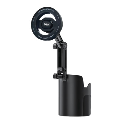 Bson New Cup MagSafe Phone Holder 2-in-1 Adjustable Car Cup Holder Mount with Strong Magnetic Grip, One-Hand Operation & Universal Smartphone Compatibility
