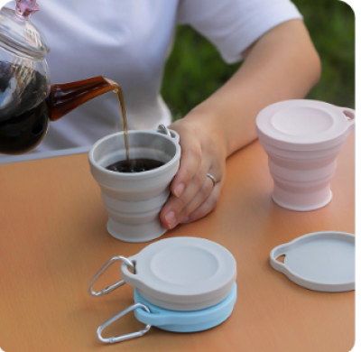Portable Foldable Water Cup – Retractable Collapsible Cup for Outdoor & Indoor Use