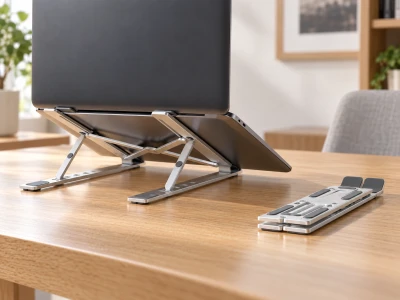 Adjustable Aluminum Laptop Table Stand – Portable Folding Laptop Holder